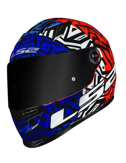 Imagem de Capacete Ls2 Ff358 Classic Memphis - Orange/Blue - 58 (M)