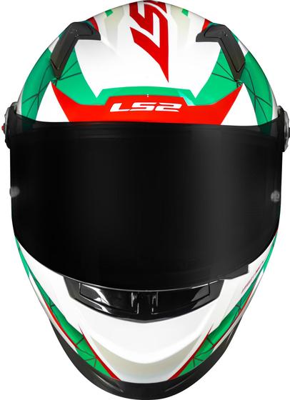 Imagem de Capacete ls2 ff358 draze white/green/red