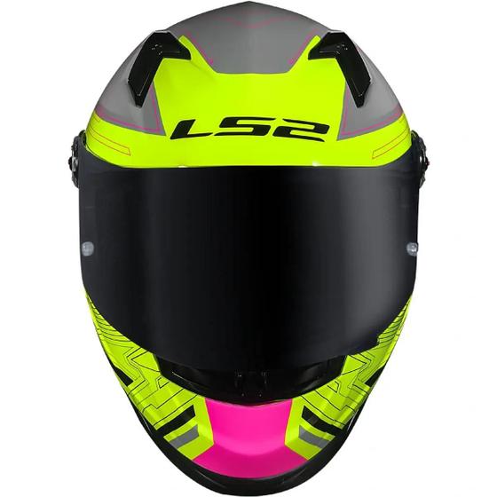 Imagem de Capacete ls2 ff358 s digital preto amarelo brilhante