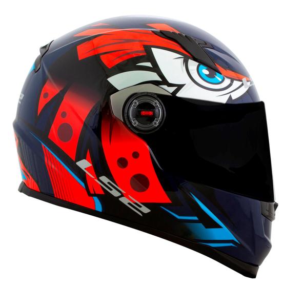 Imagem de Capacete Ls2 FF358 Tribal Orange Laranja azul