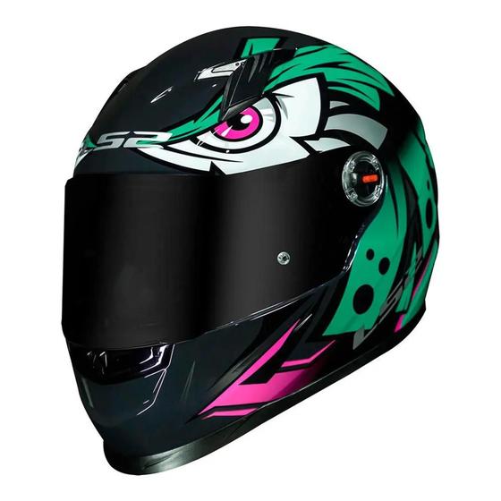 Imagem de Capacete Ls2 Ff358 Tribal Verde Feminino Masculino