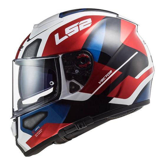 Imagem de Capacete Ls2 Ff397 Vector Evo Automat White Red