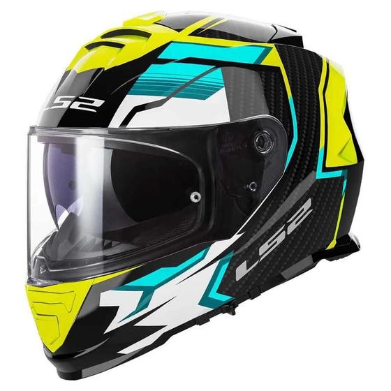 Imagem de Capacete ls2 ff800 storm tracker preto amarelo brilhante