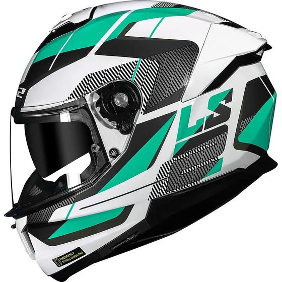 Imagem de Capacete LS2 FF808 Stream 2 Road Branco/Verde