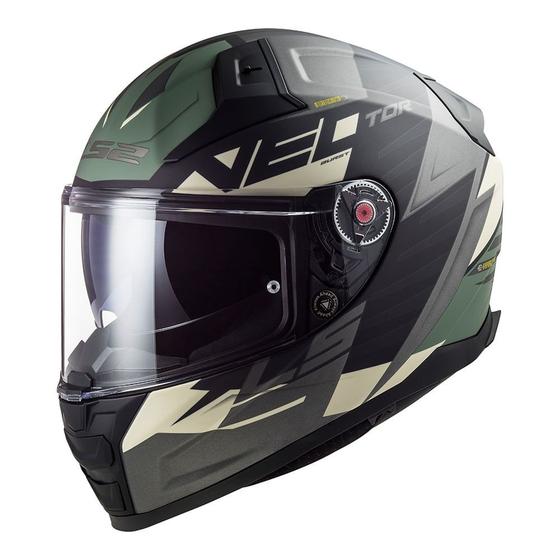 Imagem de Capacete ls2 ff811 vector ii absolute matte blk sil tit preto prata titanium fosco pinlok