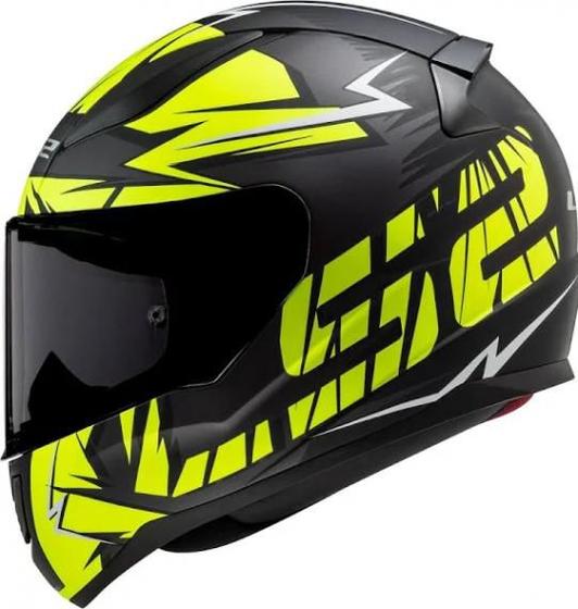 Imagem de Capacete Ls2 Rapid Ff353 Cromo Matte Black / Yellow