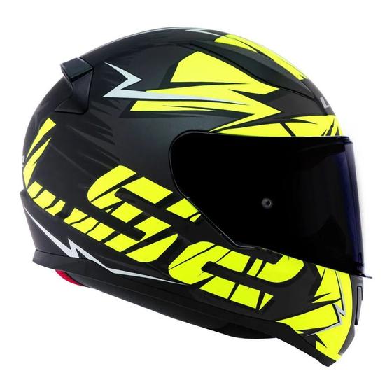 Imagem de Capacete LS2 Rapid FF353 Cromo Preto fosco/ Fluo