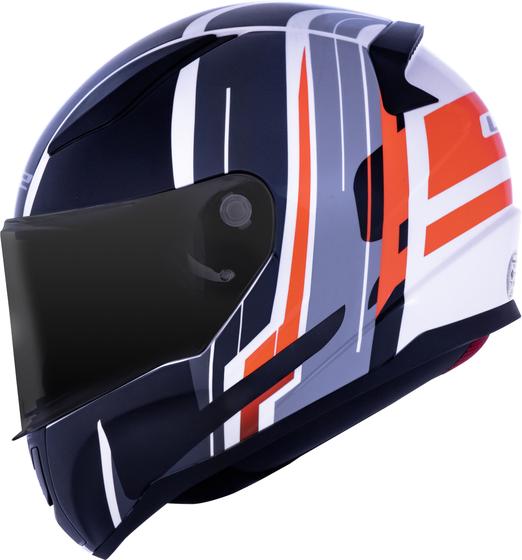 Imagem de Capacete Ls2 Rapid ff353 Flag Preto Vermelho Branco