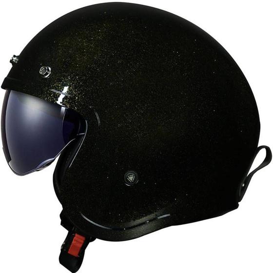 Imagem de Capacete ls2  spitfire of599 disco blk/gold flakes 60/l masculino - feminino