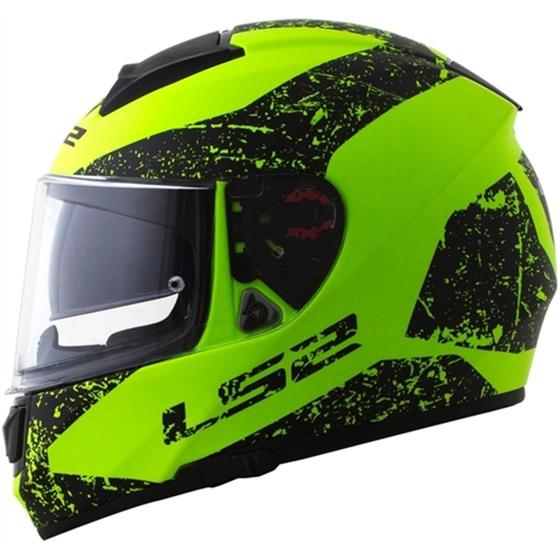 Imagem de Capacete LS2 Vector Evo FF397 Sign Matt Black/Yellow