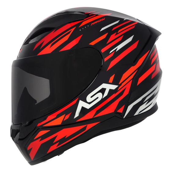 Imagem de Capacete Masculino Asx City Arrow Vermelho Esportivo Fechado