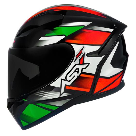 Imagem de Capacete Masculino Asx City Start Verde Esportivo Fechado