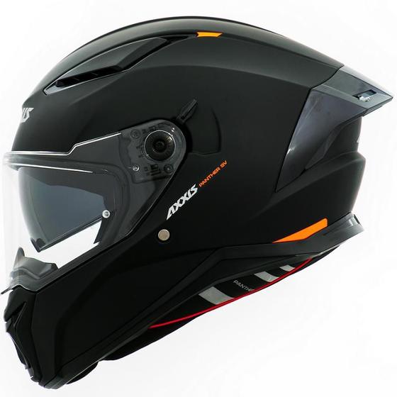 Imagem de Capacete Masculino Axxis Panther Preto Fosco Oculos Moto