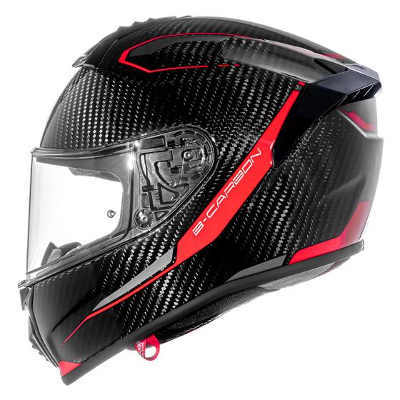 Imagem de Capacete Masculino Bieffe B-Carbon Fibra de Carbono Vermelho