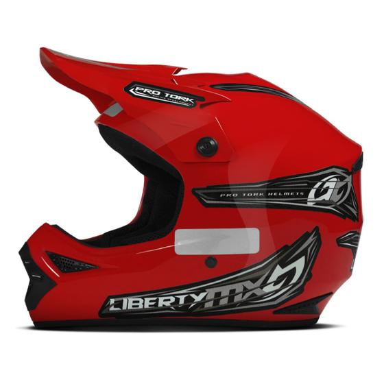 Imagem de Capacete Masculino e Feminino Esportivo Motocross Trilha Enduro Pro Tork Liberty Mx