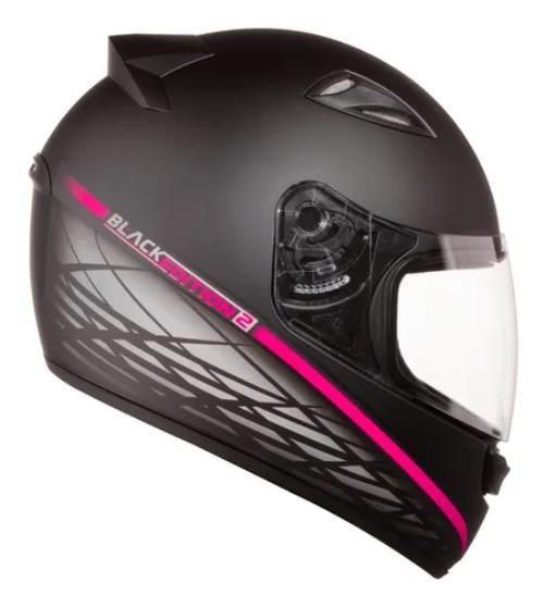 Imagem de Capacete Masculino Ebf Spark New Spark Black Edition 2 Rosa Fosco Moto