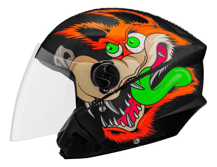 Imagem de Capacete Masculino Feminino Aberto De Moto Urbano Motoboy New Liberty 3 Coyote Preto Fosco Pro Tork