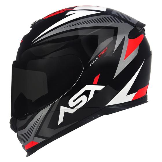 Imagem de Capacete Masculino Feminino Asx Eagle Street Preto Moto