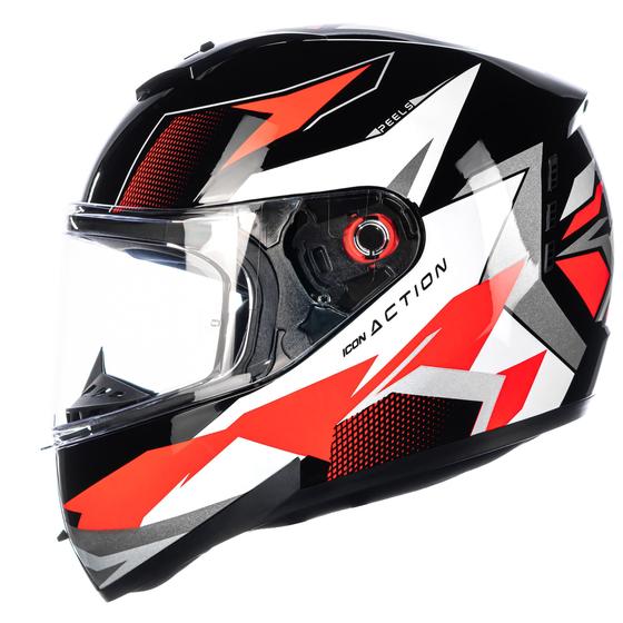 Imagem de Capacete Masculino Feminino Moto Peels Icon Action Preto