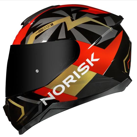 Imagem de Capacete Masculino Feminino Norisk Razor Godspeed Vermelho