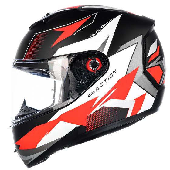 Imagem de Capacete Masculino Feminino Peels Icon Action Preto Fosco