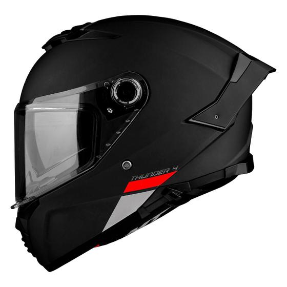 Imagem de Capacete Masculino MT Thunder 4 Preto Fosco Esportivo Moto