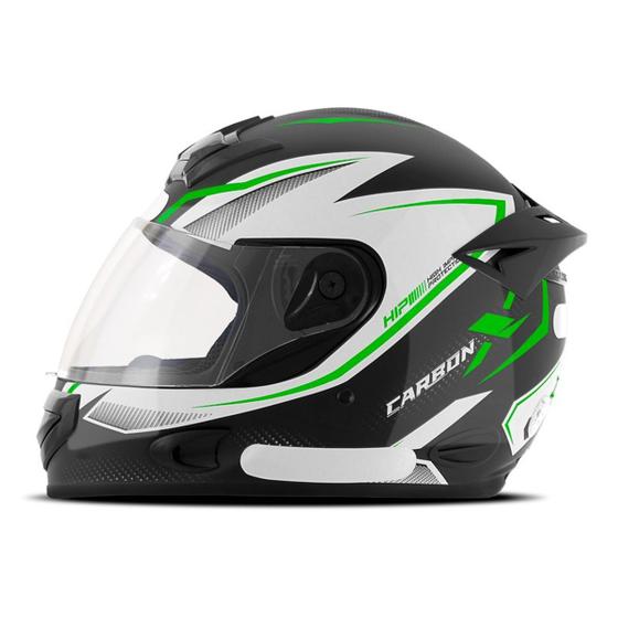 Imagem de Capacete Mixs Mx2 Carbon X Fechado Para Moto Pro Tork Brilhante