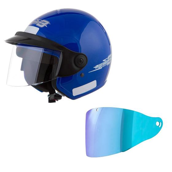 Imagem de Capacete Moto Aberto Feminino Masculino Pro Tork Liberty Three Com Viseira Camaleão