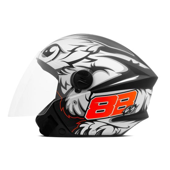 Imagem de Capacete Moto Aberto Masculino New Liberty 3 Gp 88 Personalizado Desenho esportivo Protork