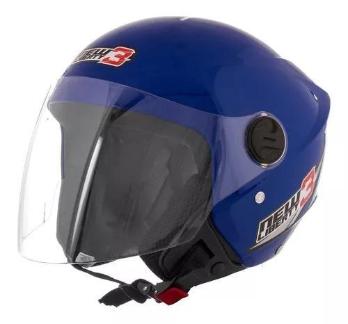 Capacete Moto Aberto New Liberty 3 Azul Pro Tork