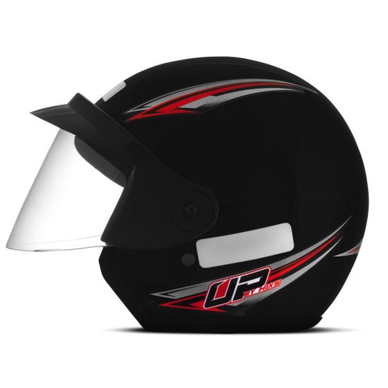 Imagem de Capacete Moto Aberto Urbano Passeio Mixs Up Masculino Feminino Seguro Confortável 56 58 60 Pro Tork