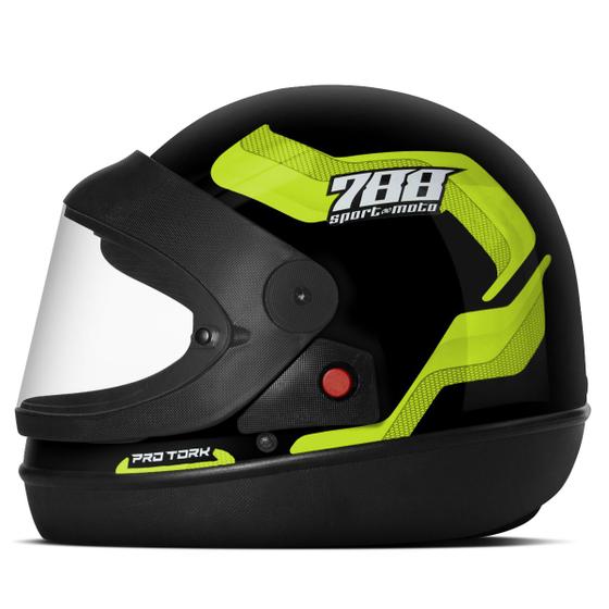 Imagem de Capacete Moto Automático Feminino Masculino Sport Moto 788 Fechado Pro Tork