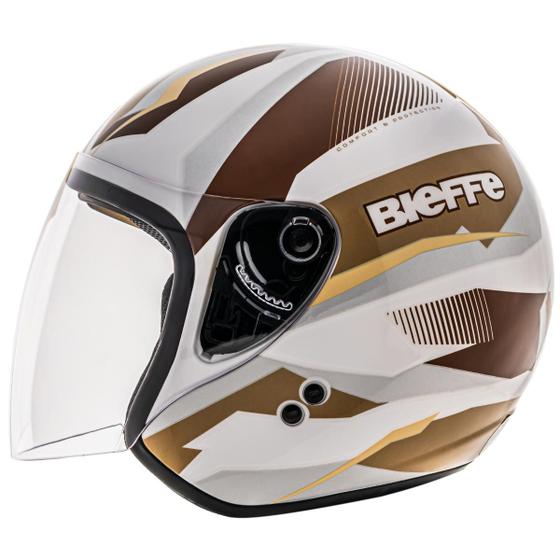 Capacete Moto Bieffe Allegro VTR com Óculos Interno Fumê Masculino Feminino Lançamento Menor preço em Capacete Moto Bieffe Allegro VTR com Óculos Interno Fumê Masculino Feminino Lançamento