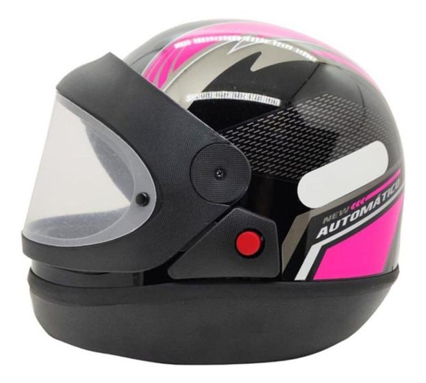 Capacete Moto Ebf Automático Bolt Rosa/Preto 60 Menor preço em Capacete Moto Ebf Automático Bolt Rosa/Preto 60
