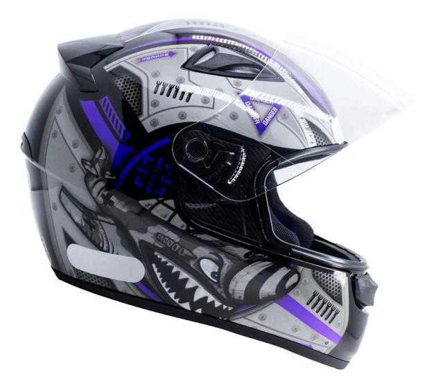 Imagem de Capacete Moto Ebf New Spark Air Fechado Fosco brilhante