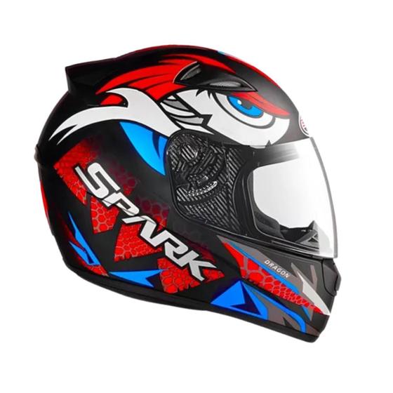 Imagem de Capacete moto ebf new spark dragon fechado ls2 narigueira