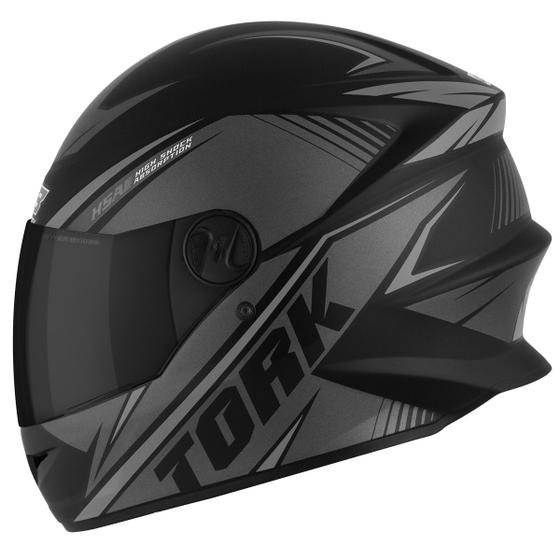 Imagem de Capacete Moto Fechado Integral Adulto Feminino Masculino Pro Tork R8 Viseira Fumê