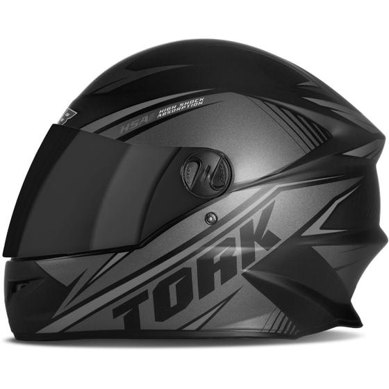 Capacete Moto Fechado Integral Masculino Feminino Protork R8 Com Viseira Fumê Menor preço em Capacete Moto Fechado Integral Masculino Feminino Protork R8 Com Viseira Fumê