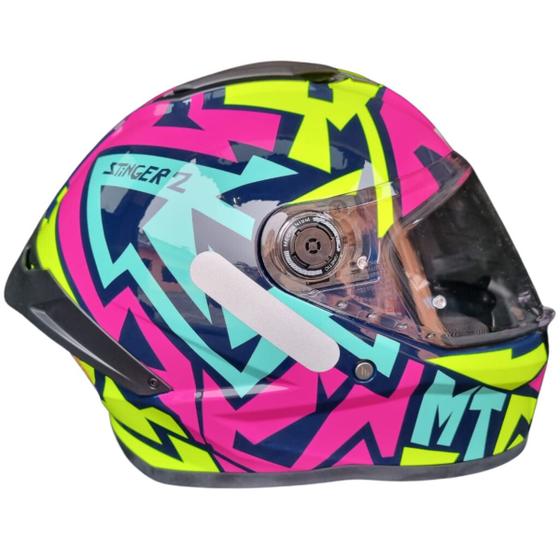 Imagem de Capacete Moto Fechado Mt Stinger 2 Meld C8 Pink Rosa Brilho