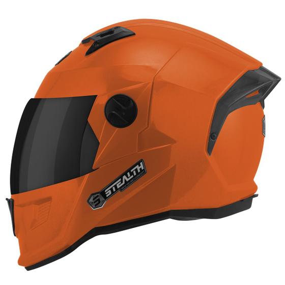 Capacete Moto Fechado Pro Tork Stealth Solid Brilhante Viseira Fumê Menor preço em Capacete Moto Fechado Pro Tork Stealth Solid Brilhante Viseira Fumê