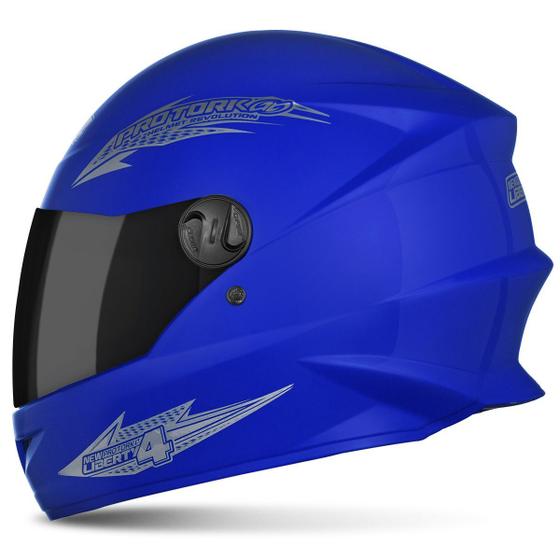 Imagem de Capacete Moto Fechado Urbano Viagem Pro Tork New Liberty 4 Four Viseira Fumê Masculino Feminino