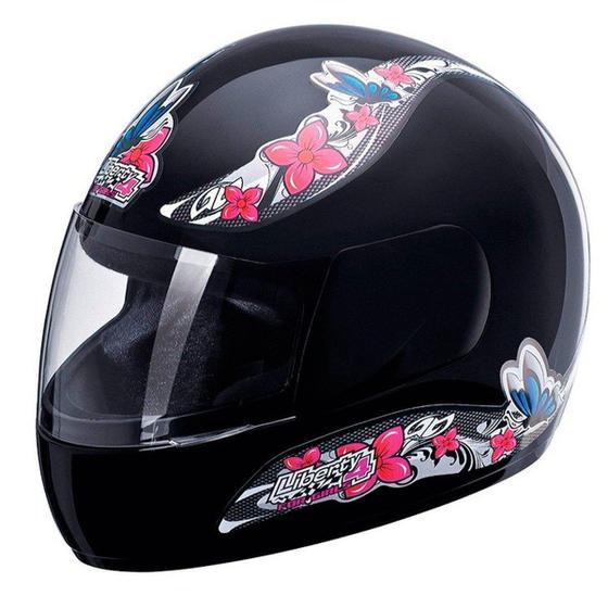 Imagem de Capacete Moto Feminino Fechado Seguro Integral Urbano Pro Tork Liberty 4 Four For Girls