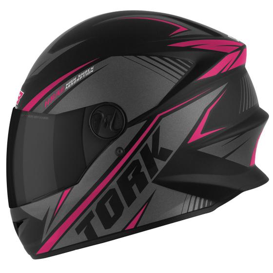 Imagem de Capacete Moto Integral Fechado Masculino e Feminino Pro Tork R8 Com Viseira Fumê 56 58 60 Com Nota