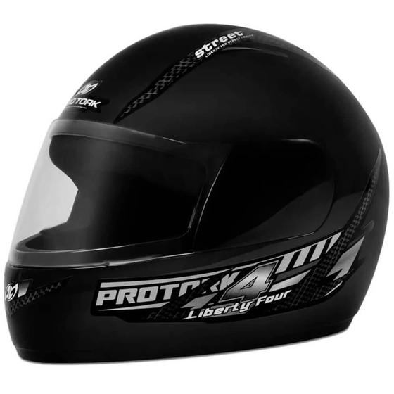 Capacete Moto Liberty Four Pro Tork tamanho 60 Fechado Preto Menor preço em Capacete Moto Liberty Four Pro Tork tamanho 60 Fechado Preto