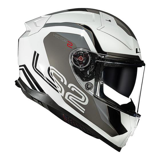 Imagem de Capacete moto ls2 ff811 vector 2 tricomposto metric banco