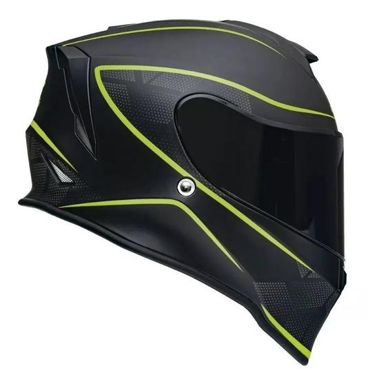 Imagem de Capacete Moto Mormaii M1 Classic Preto Fosco Neon 