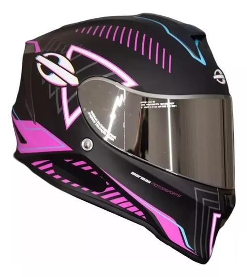 Imagem de Capacete Moto Mormaii M1 Glitch Rosa