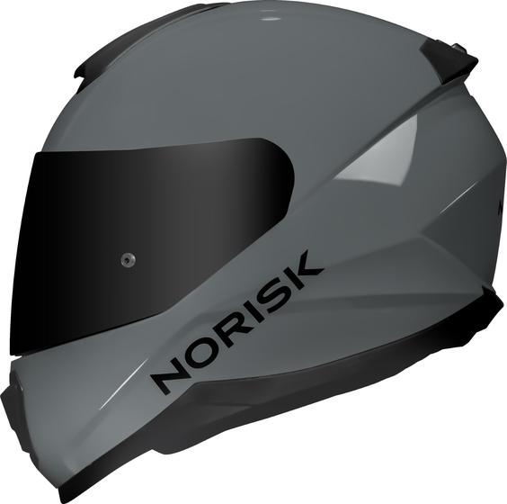 Imagem de Capacete Moto Norisk Razor Solid Nardo Gray