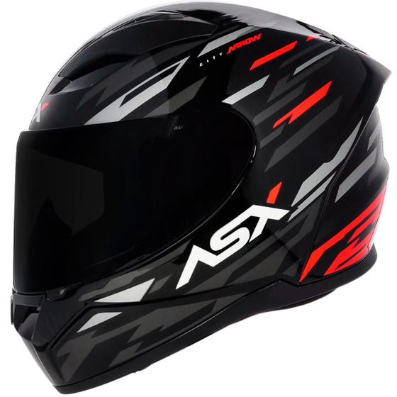 Imagem de Capacete Moto Novo ASX City Arrow Feminino Masculino Esportivo