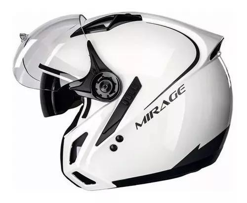 Imagem de Capacete Moto Peels Mirage Classic Branco Brilho